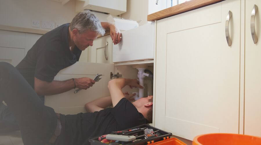 Professional burst pipe repair services in New Blaine, AR